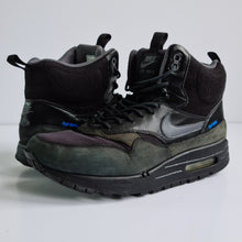 Load image into Gallery viewer, Nike Air Max 1 Mid Sneaker Boot Black UK7 Korreckt