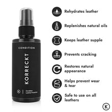 Load image into Gallery viewer, How to nourish leather Condition Korreckt