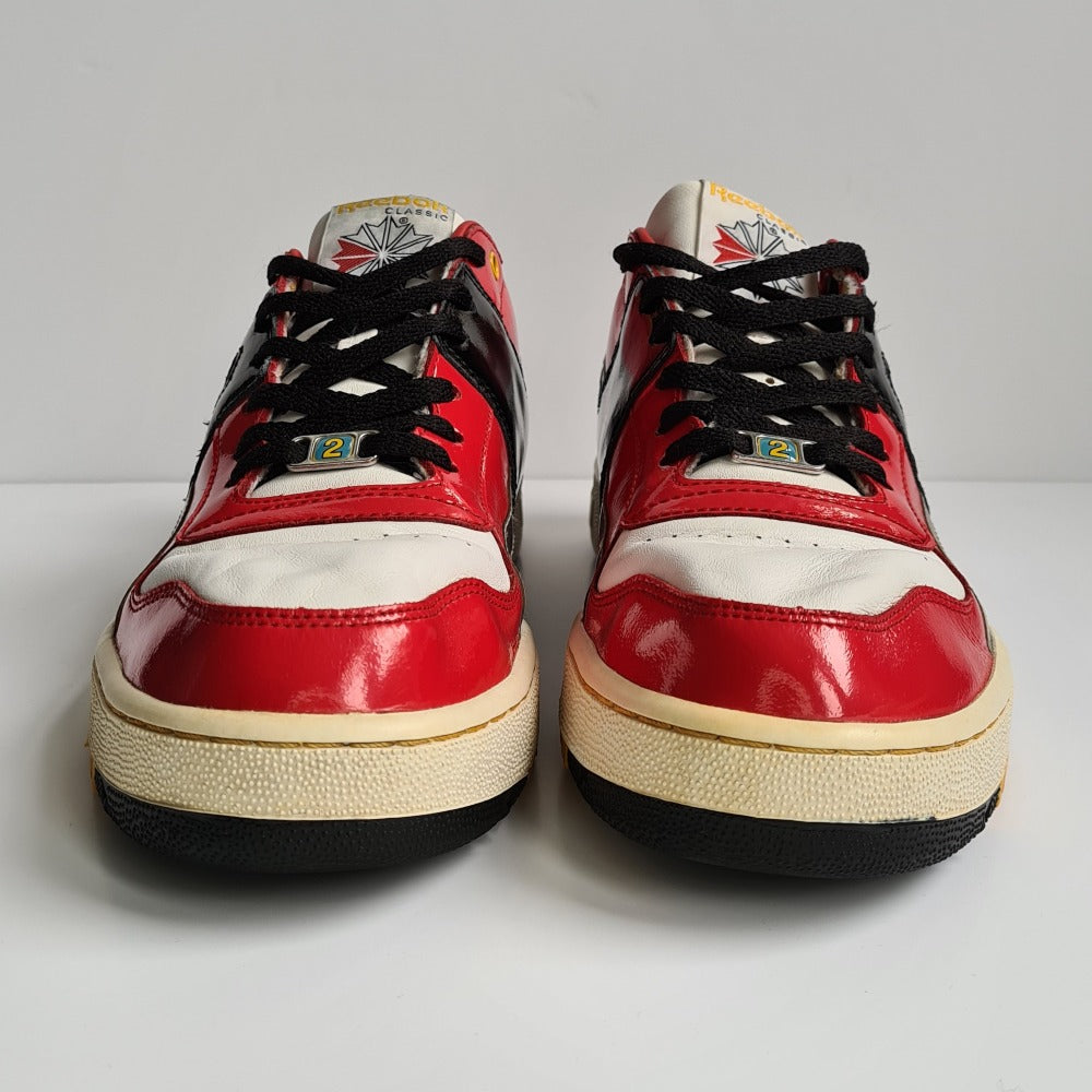Reebok Voltron’s leather Yellow, red,White & Black Low-Top Sneakers KORRECKT main image 3