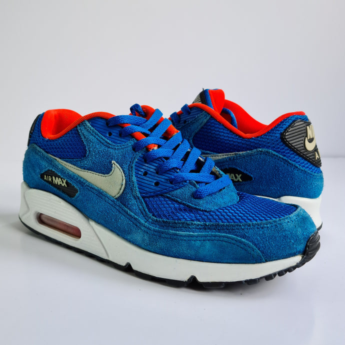 Nike Air Max 90 Essential 'Electric Blue' UK8 Korreckt