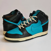 Load image into Gallery viewer, Nike Dunk High &#39;Black Glass Blue&#39; UK10 Korreckt
